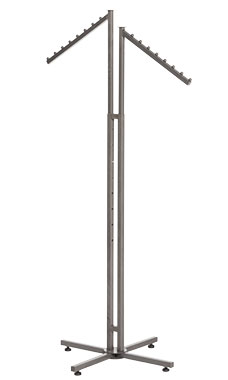 2-Way Raw Steel Slant Arm Boutique Racks