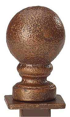 Boutique Square Cobblestone Ball Finials Boutique Square Cobblestone Ball Finials