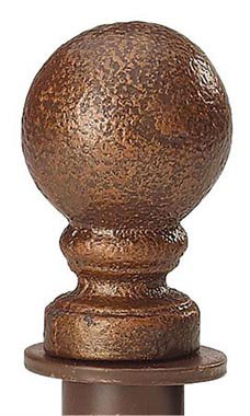 Boutique Round Cobblestone Ball Finial Boutique Round Cobblestone Ball Finial