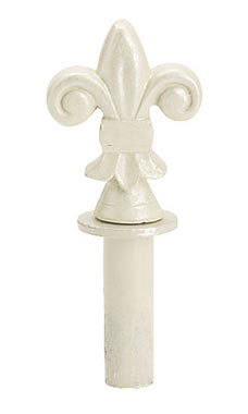 Ivory Fleur De Lis Counter Merchandise Hook Finial