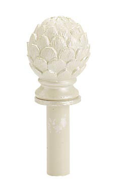 Boutique Ivory Artichoke Finial for Counter Merchandise Hooks Boutique Ivory Artichoke Finial for Counter Merchandise Hooks