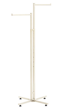 2-way Ivory Straight Arm Boutique Racks