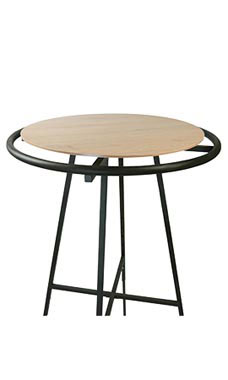 Caramel Oak Wood Topper for Round Clothing Racks