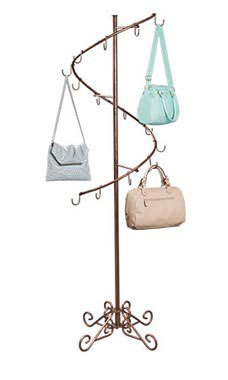 Boutique Cobblestone Spiral Handbag Rack Boutique Cobblestone Spiral Handbag Rack