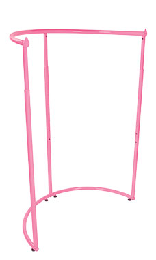 Half Round Clothing Rack - Hot Pink