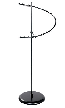 Black 29-Ball Spiral Clothing Rack Black 29-Ball Spiral Clothing Rack