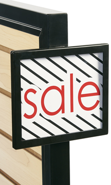 Black Add On Sign Holder Black Add On Sign Holder