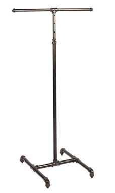 Boutique Pipe 2-Way Clothing Rack with Straight Arms