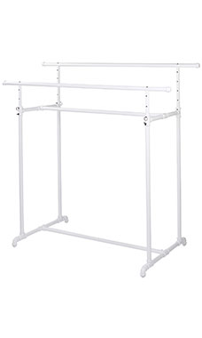 Boutique-White-Pipe-Double-Rail-H-Rack-60729