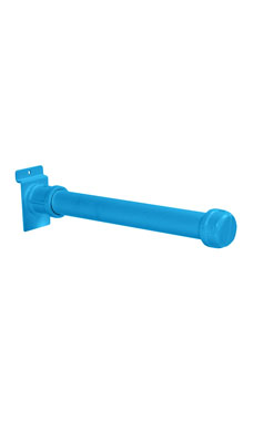 Made to Order 10" Slatwall Pipe Faceout - Blue Made to Order 10" Slatwall Pipe Faceout - Blue