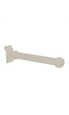 Made to Order 10" Slatwall Pipe Faceout - Stoney White Made to Order 10" Slatwall Pipe Faceout - Stoney White