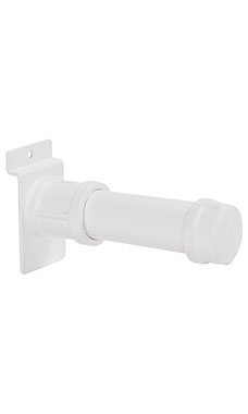 Boutique White Pipe 4 ½ inch Straight Faceout Slatwall Set Boutique White Pipe 4 ½ inch Straight Faceout Slatwall Set