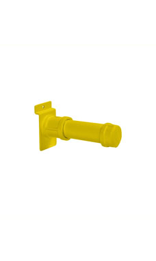 Made to Order 4.5" Slatwall Pipe Faceout - Bright Yellow Made to Order 4.5" Slatwall Pipe Faceout - Bright Yellow