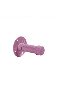 Made to Order 4.5" Pipe Faceout Wall Mount - Lavender Silver Vein Made to Order 4.5" Pipe Faceout Wall Mount - Lavender Silver Vein