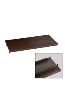 Boutique Vintage 24 inch Dark Walnut Shelf for Outrigger Boutique Vintage 24 inch Dark Walnut Shelf for Outrigger