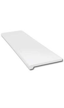13 x 48 inch Bullnose White Injection Molded Shelf 13 x 48 inch Bullnose White Injection Molded Shelf