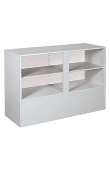 4' Gray Economy Service Counter