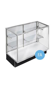 48 inch Extra Vision Metal Framed Black Display Case Fully Assembled with Lighting 48 inch Extra Vision Metal Framed Black Display Case Fully Assembled with Lighting