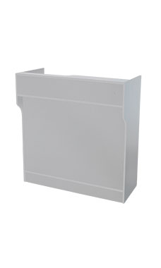48 inch Gray Ledgetop Service Counter Ready to Assemble