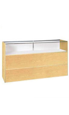 70 inch Maple Jewelry Display Case Fully Assembled with Lighting