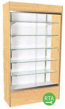 48 inch Maple Wall Unit Display Case Ready to Assemble 48 inch Maple Wall Unit Display Case Ready to Assemble