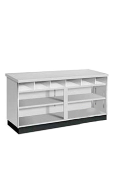 Gray 4 ft Service Counter Metal Framed