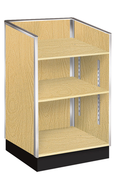 Maple Well Top Register Stand Metal Framed