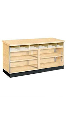 6' Maple Metal Framed Service Counters