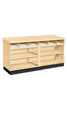 Maple 4 ft Service Counter Metal Framed