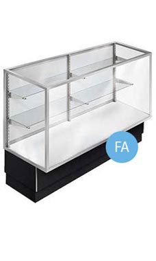 70 inch Full Vision Black Metal Framed Display Case Fully Assembled with Lighting 70 inch Full Vision Black Metal Framed Display Case Fully Assembled with Lighting