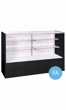 48 inch Full Vision Black Display Case Fully Assembled with Lighting 48 inch Full Vision Black Display Case Fully Assembled with Lighting