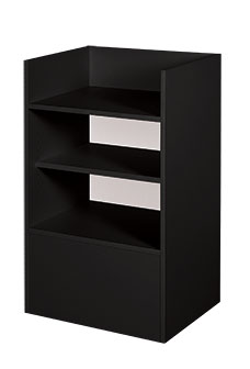 Economy Well Top Register Stands in Black