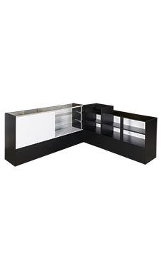 Black Economy Display Case Arrangements