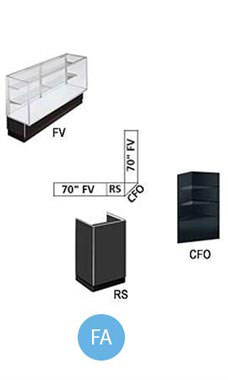 Black Metal Framed Display Cases - Full Vision Showcases Black Metal Framed Display Cases - Full Vision Showcases