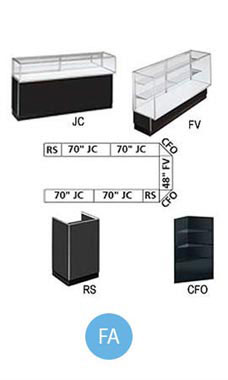 Black Metal Framed Display Cases - Jewelry Display Showcases Black Metal Framed Display Cases - Jewelry Display Showcases