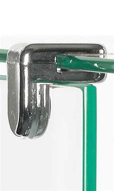 2-Way Metal Cube Clips for Tempered Glass Panels 2-Way Metal Cube Clips for Tempered Glass Panels