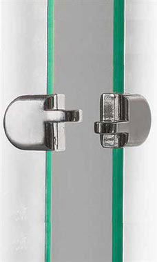 2-Piece Metal Hasps for Tempered Glass Panels
