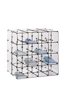 4 x 4 Double Sided 12" x 12" Glass Cube Kit with Metal Clips 4 x 4 Double Sided 12" x 12" Glass Cube Kit with Metal Clips