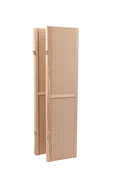 4 Panel Pegboard Displays