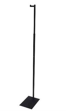 48"-72" Black Adjustable Singles Costumers