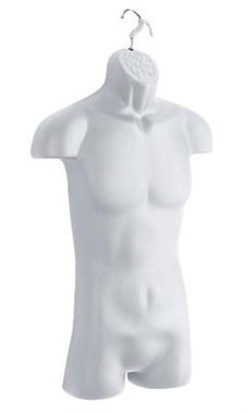 Man's Torso Form- White Man's Torso Form- White