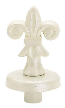 Fleur De Lis Dress Form Finial- Ivory