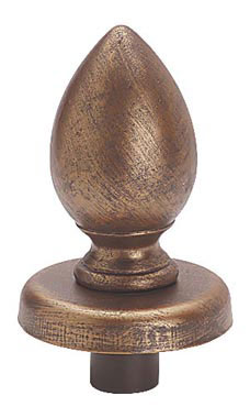Cobblestone Tear Drop Dress Form Finial- Cobblestone Cobblestone Tear Drop Dress Form Finial- Cobblestone