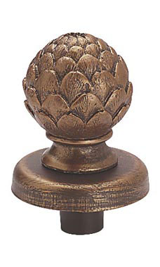 Cobblestone Artichoke Dress Form Finial Cobblestone Artichoke Dress Form Finial