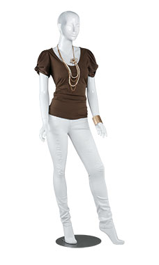Female High Gloss Mannequins - White