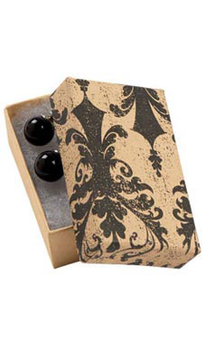 Distressed Damask Jewelry Box with Cotton 2.5x 1.5 Distressed Damask Jewelry Box with Cotton 2.5x 1.5