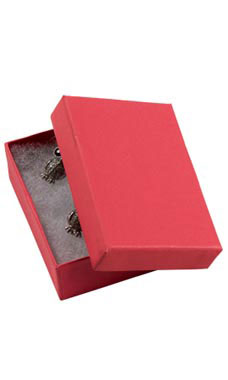Red Jewelry Box with Cotton 2.5x1.5 Red Jewelry Box with Cotton 2.5x1.5