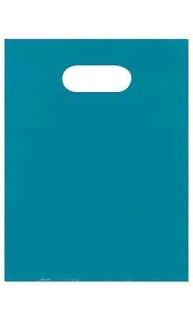 Low-Density Teal Plastic Merchandise Bags - 9" x 12"