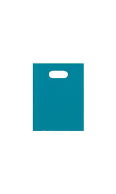 Small Lightweight Low Density Teal Merchandise Bags - Case of 100