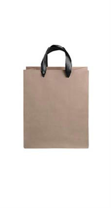 Medium Kraft Premium Folded Top Paper Bags Black Ribbon Handles Medium Kraft Premium Folded Top Paper Bags Black Ribbon Handles